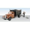Lumpy′s Coal Company - Assembled - AutoScenes(R) -- Delivery Truck, Figure & Accessories, HO, Woodland Scenics 5555