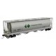 59′ Cylindrical Hopper - Ready to Run -- Canpotex Ltd PTEX 456190 (white, green, black, round hatches)