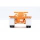 20′ Container Chassis (2-Pack) -- Orange, HO, Walthers SceneMaster 4502