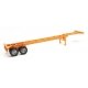 40′ Container Chassis (2-Pack) -- Orange, HO, Walthers SceneMaster 4552
