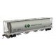 59′ Cylindrical Hopper - Ready to Run -- Canpotex Ltd PTEX 456190 (white, green, black, round hatches)