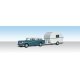 AutoScenes(TM) - Assembled -- Thompson`s Travelin` Trailer, HO, Woodland Scenics 5532