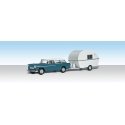 AutoScenes(TM) - Assembled -- Thompson`s Travelin` Trailer, HO, Woodland Scenics 5532