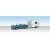 AutoScenes(TM) - Assembled -- Thompson`s Travelin` Trailer, HO, Woodland Scenics 5532
