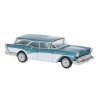 1957 Buick Century Caballero - Assembled -- Metallic Turquoise, White, HO, Brekina Automodelle 18180