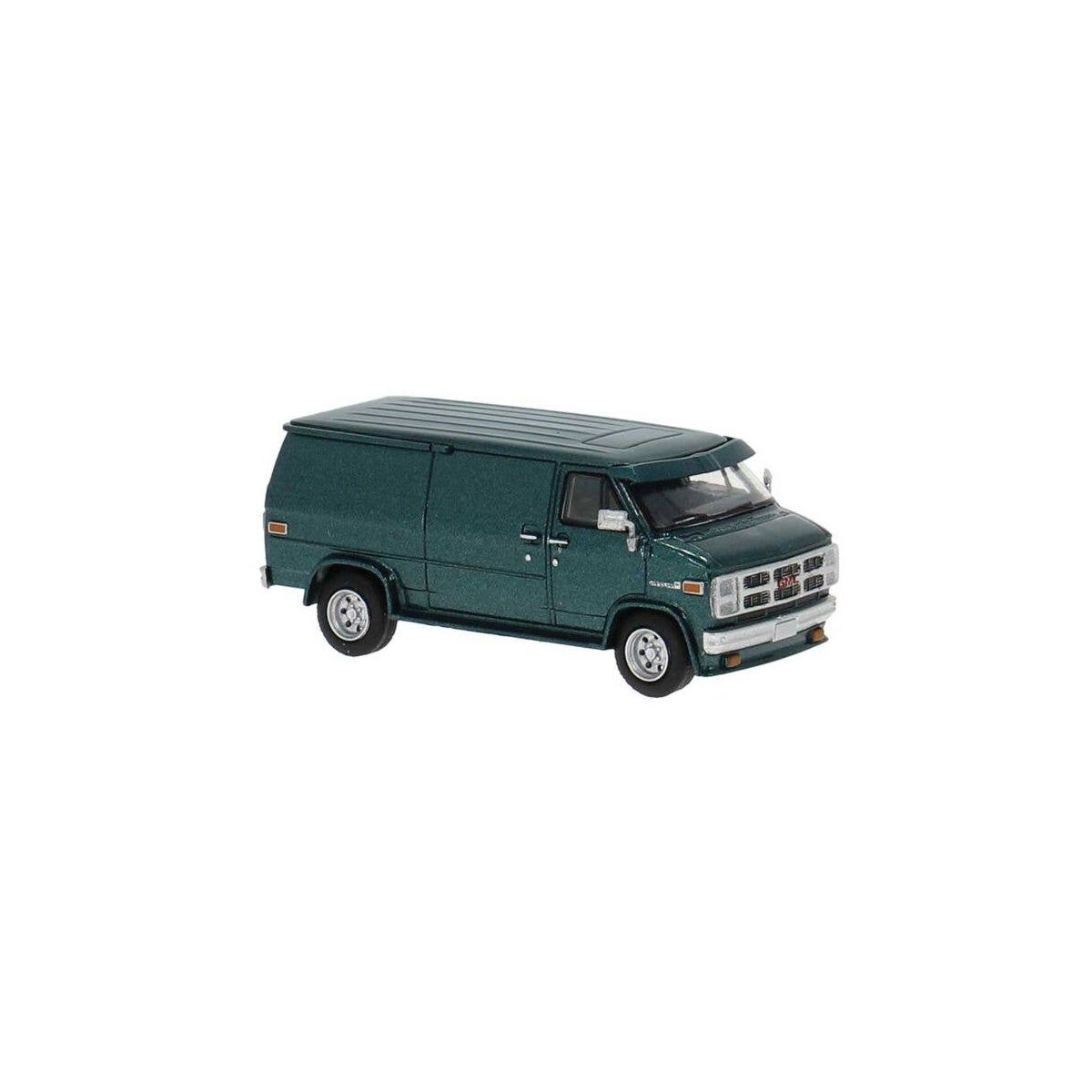 1970s GMC Verdura Cargo Van - Assembled -- Metallic Green, HO, Brekina Automodelle 18251
