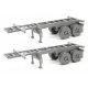 20′ Container Chassis (2-Pack) -- Undecorated, HO, Walthers SceneMaster 4500