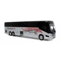 2022 Prevost H3-45 Coach - Assembled -- Cardinal Transportation (white, black, gray, red), HO, Iconic Replicas 870475