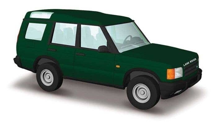 1998-2004 Land Rover Discovery - Assembled -- Green, HO, Busch Gmbh & Co Kg 51901
