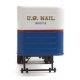 35′ Fluted-Side Trailer 2-Pack - Assembled -- US Mail (blue, white, red stripe, gold shadow , HO, Walthers SceneMaster 2426