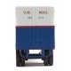 35′ Fluted-Side Trailer 2-Pack - Assembled -- US Mail (blue, white, red stripe, gold shadow , HO, Walthers SceneMaster 2426