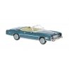 1975 Cadillac Eldorado Convertible - Assembled -- Top Down (turquoise), HO, Brekina Automodelle 19755
