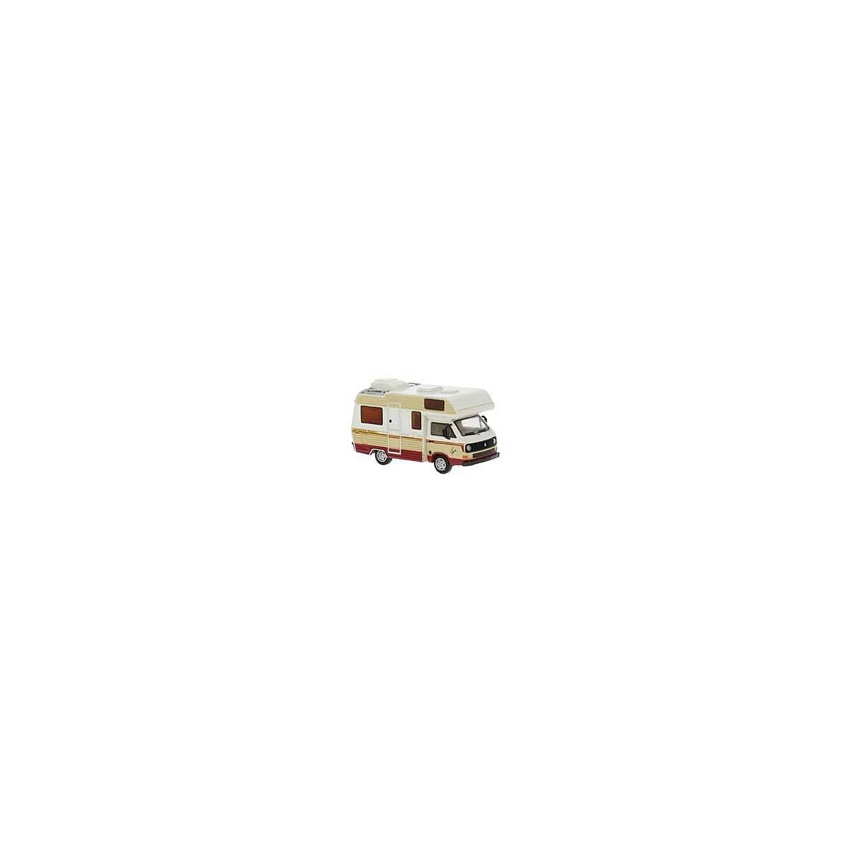 Volkswagen T3 Karmann Gipsy Camper - Assembled -- White, Beige, Red, HO, Brekina Automodelle 33976