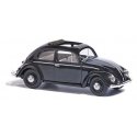 1952 Volkswagen Beetle with Pretzel-Split Rear Window - Assembled -- Black, HO, Busch Gmbh & Co Kg 52942