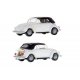 1970-1972 Volkswagen Old-Style Beetle Type 11 1302 Convertible - Kit -- Top Down (white), HO, Kibri 11229