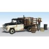 Henry`s Haulin`- Assembled - AutoScenes(R) -- Rusted Truck, Figure & Accessories, HO, Woodland Scenics 5538