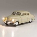 Just Plug(R) Lighted Vehicle -- City Classic (ivory), HO, Woodland Scenics 5592