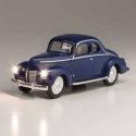 Just Plug(R) Lighted Vehicle -- Blue Coupe, HO, Woodland Scenics 5598