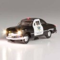 Just Plug(R) Lighted Vehicle -- Police Car (black, white), N, Woodland Scenics 5613