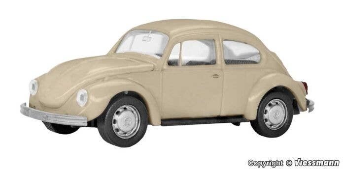 1970-1972 Volkswagen Beetle Type 11 - Assembled -- Beige, HO, Kibri 21230