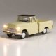Just Plug(R) Lighted Vehicle -- Work Truck (Light Yellow), HO, Woodland Scenics 5597