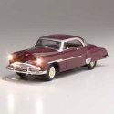 Just Plug(R) Lighted Vehicle -- Downtown Drive - Sedan (maroon), HO, Woodland Scenics 5601