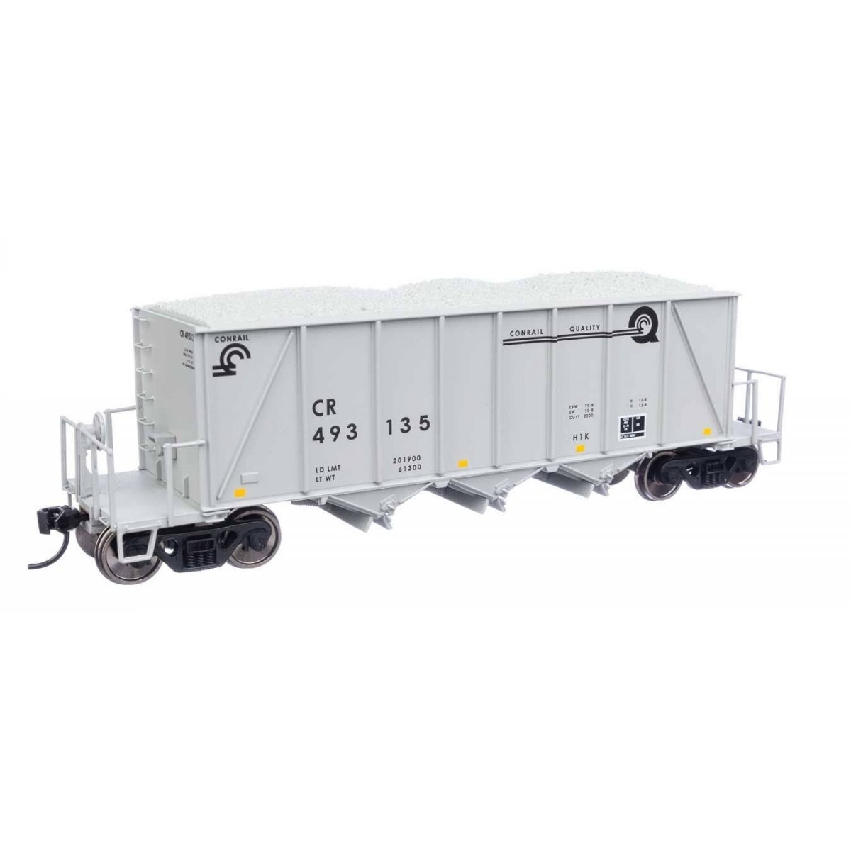 40′ Ortner 100-Ton Open Aggregate Hopper - Ready to Run -- Conrail 493135