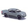 2015 Nissan Navara Crew-Cab Pickup Truck - Assembled -- Gray, Black, HO, Busch Gmbh & Co Kg 53711