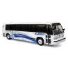 1987-1994 TMC RTS Transit Bus - Assembled -- Academy (white, blue), HO, Iconic Replicas 870402