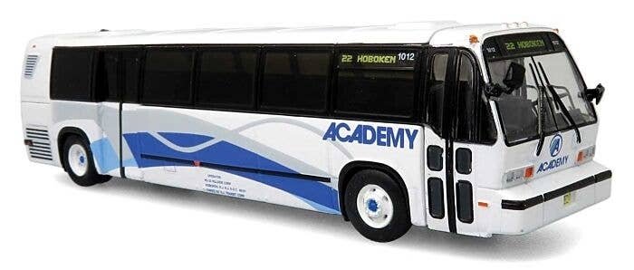 1987-1994 TMC RTS Transit Bus - Assembled -- Academy (white, blue), HO, Iconic Replicas 870402