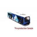 Proterra ZX-5 Bus - Assembled -- Santa Clara Valley Transit Authority (blue, white), HO, Iconic Replicas 870311