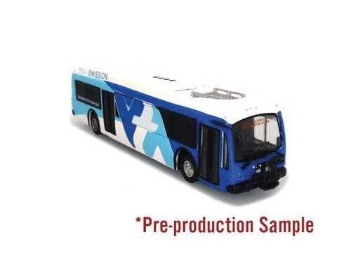 Proterra ZX-5 Bus - Assembled -- Santa Clara Valley Transit Authority (blue, white), HO, Iconic Replicas 870311