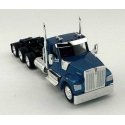 Kenworth 990 3-Axle Day-Cab Semi Tractor - Assembled -- Metallic Blue, HO, HO Logistics Replicas 990062