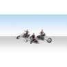 AutoScenes(R) -- Bad Boy Bikers pkg(3), HO, Woodland Scenics 5554