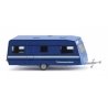 1993-1996 Dethleffs 530 Caravan Camper Trailer - Assembled -- THW (blue, white, German Lettering), HO, Wiking 9204