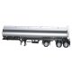 Trailer Only -- 2-Axle Elliptical Tanker w/Lift Axle, HO, Herpa Models 5351