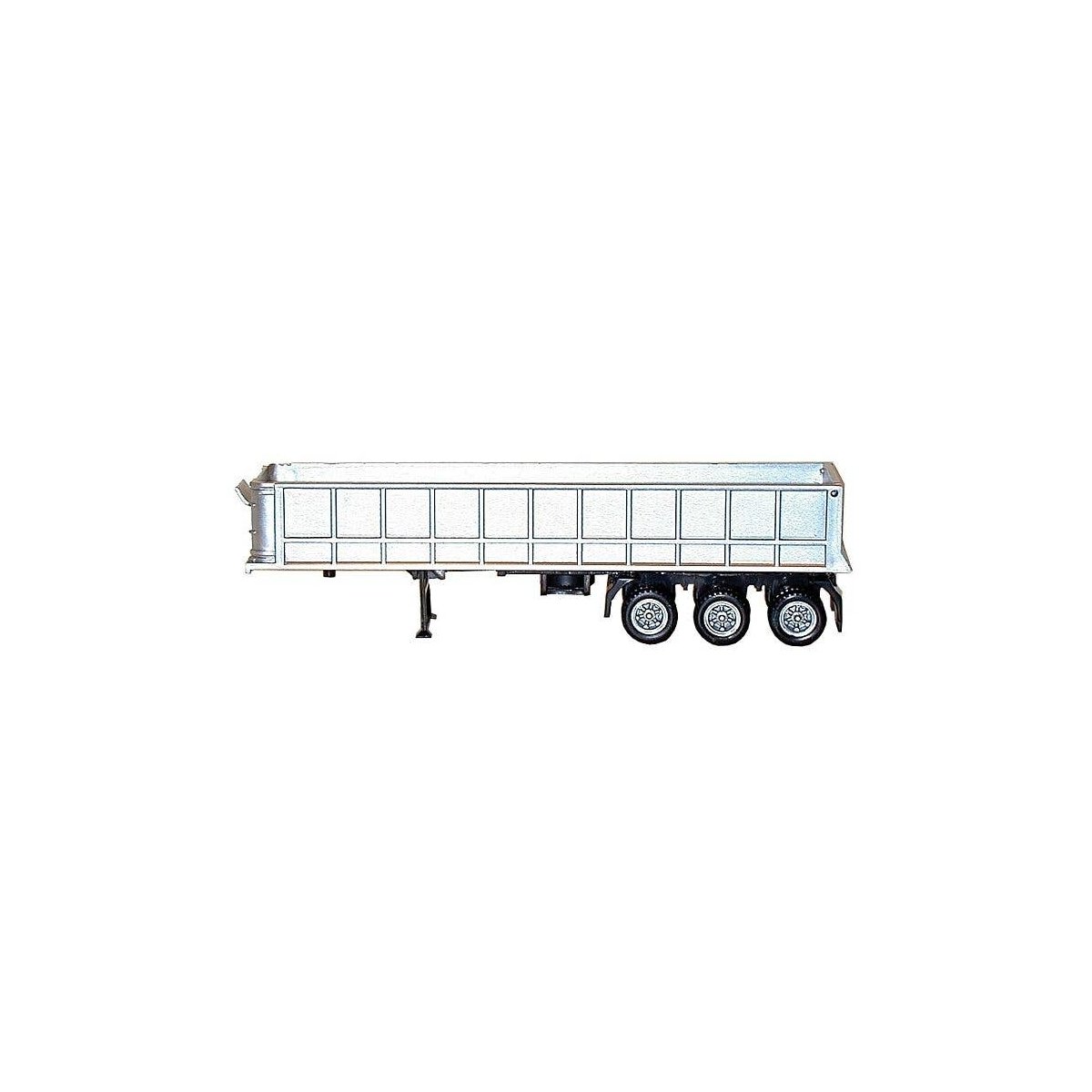 36′ Tri-Axle Dump Trailer - Assembled -- White, HO, Herpa Models 5340