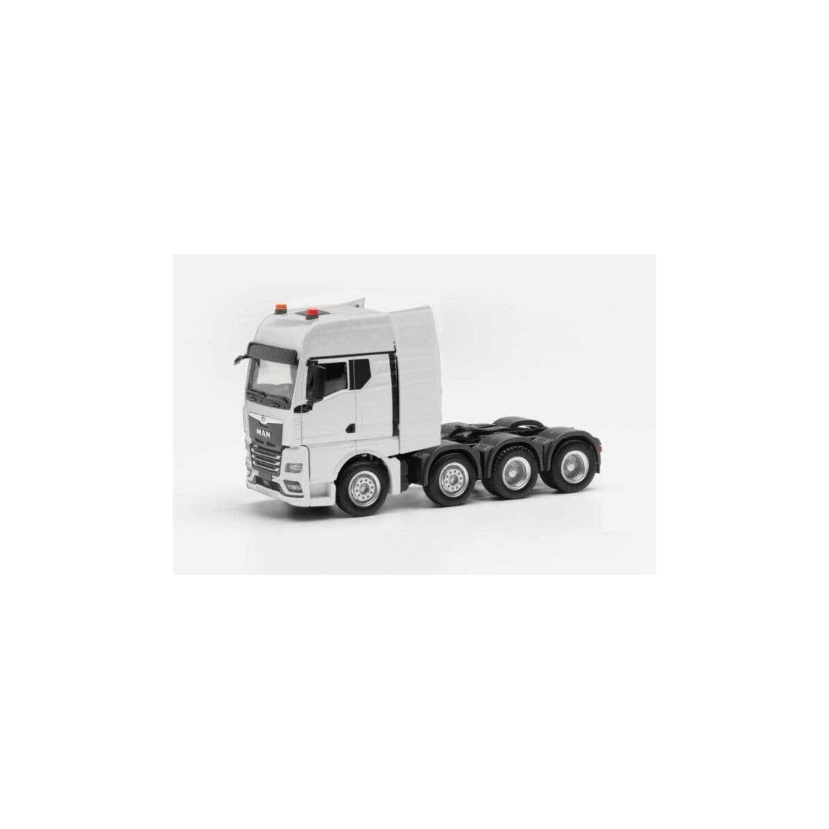 MAN TGX Heavy Duty Tractor Only - Assembled -- White, HO, Herpa Models 316958