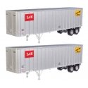 Flexi-Van 40′ Trailer 2-Pack - Assembled -- Louisville & Nashville (Logo, Flexi-Van Placards, HO, Walthers SceneMaster 2602
