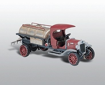 American Trucks - Early Diamond T (Cast Metal Kit) -- Tank Truck, HO, Woodland Scenics 242