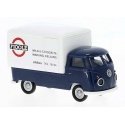 1960-1963 Volkswagen Pritsche T1b Pickup w/Large Cover - Assembled -- Fioole (blue, white, r, HO, Brekina Automodelle 32874