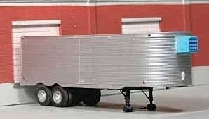 1951-1955 Fruehauf 32′ Stainless Steel East Coast Reefer Trailer - Resin Kit -- Unpainted Re, HO, SYLVAN SCALE MODELS T020
