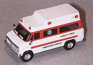Chevrolet Vans - Emergency - Private Ambulances -- Harley Street Ambulance Service, Ltd. (Lon, HO, Trident Miniatures 90196