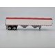 39′ Covered Grain Trailer - Assembled -- White with Red Tarp, HO, HO Logistics Replicas 468