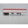 39′ Covered Grain Trailer - Assembled -- White with Red Tarp, HO, HO Logistics Replicas 468