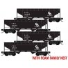 33′ 2-Bay Offset-Side Hopper 4-Pack - Ready to Run - Foam Nest