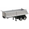27′ Gravel Dump Trailer - Assembled -- Silver, HO, Herpa Models 5288
