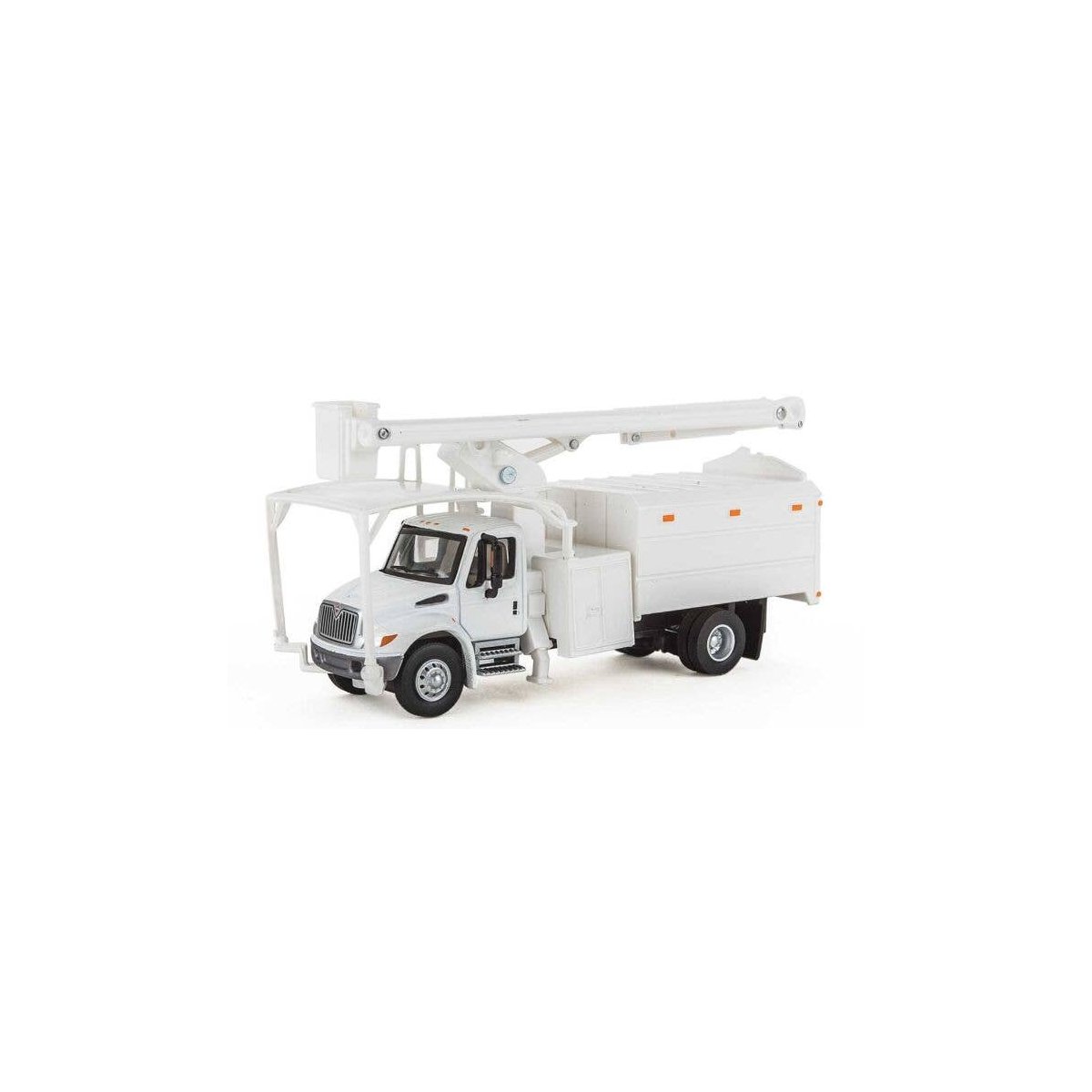 International(R) 4300 2-Axle Truck with Tree Trimmer Body - Assembled -- White Cab, Body an, HO, Walthers SceneMaster 11745