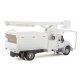 International(R) 4300 2-Axle Truck with Tree Trimmer Body - Assembled -- White Cab, Body an, HO, Walthers SceneMaster 11745