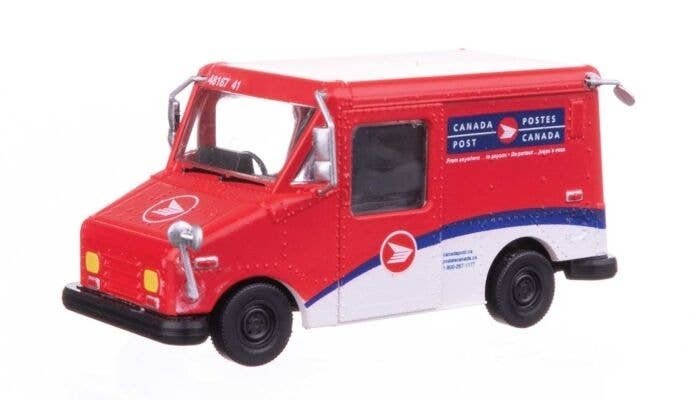 Long Life Vehicle (LLV) Mail Truck -- Canada Post (1998-Present Scheme), HO, Walthers SceneMaster 12255